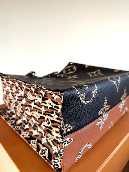 Pre-owned Louis Vuitton OnTheGo GM Jungle Monogram Tote Bag Limited Edition