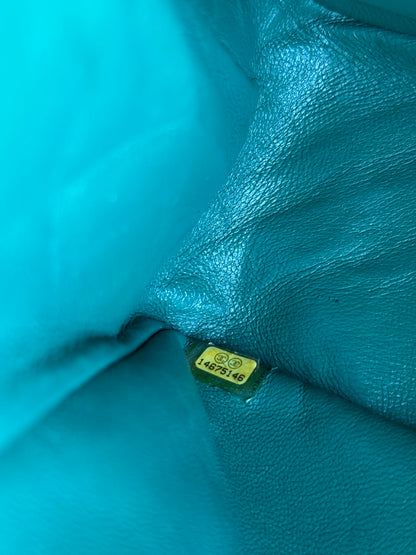 Pre-owned Chanel 2.55 Reissue Maxi 227 Dark Green Patent Leather Flap Bag