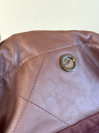 Pre-owned Chanel 22 Small Rose Gold Leather Tote Bag Limited Color