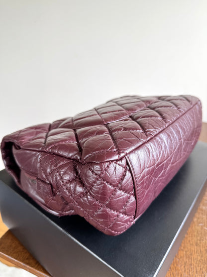 Pre-owned Chanel Portobello Burgundy Aged Calfskin Flap Bag