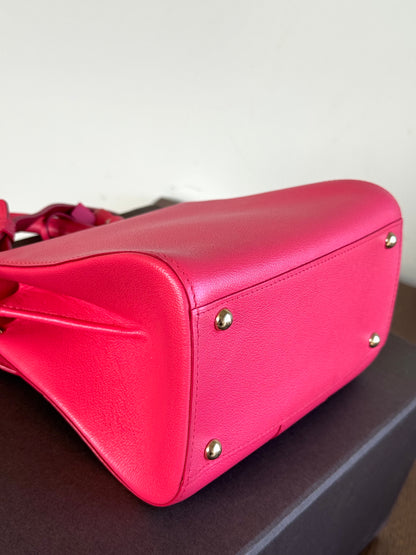 Pre-owned Delvaux Brillant Mini Pink Leather Bag