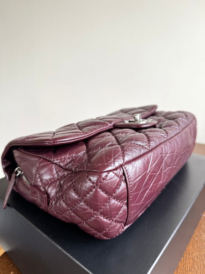 Pre-owned Chanel Portobello Burgundy Aged Calfskin Flap Bag