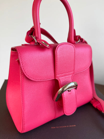 Pre-owned Delvaux Brillant Mini Pink Leather Bag