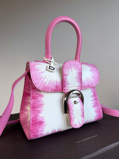 Pre-owned Delvaux Brillant Mini Flamingo Oeillet Leather Bag