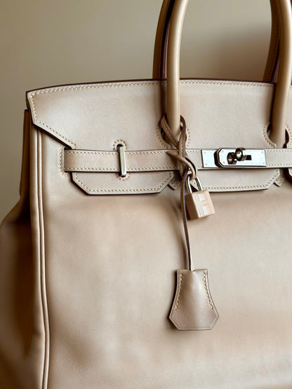 Pre-owned Hermès Birkin 35 Trench Swift Leather Bag