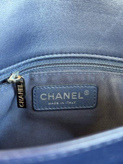 Pre-owned Chanel Classic Jumbo Black Patent Single Flap Bag
