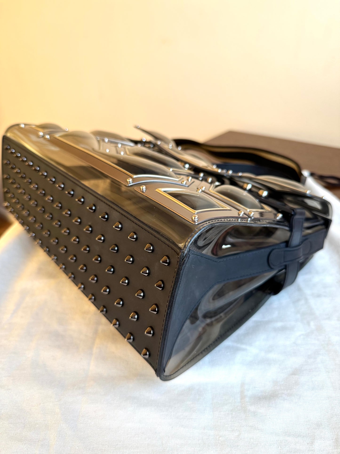 Pre-owned Delvaux Tempête Gladiator Metal Plastic Bag Limited Edition