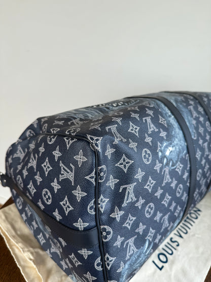 Pre-owned Louis Vuitton Chapman Brothers Keepall 55 Ink Lion Travel Bag