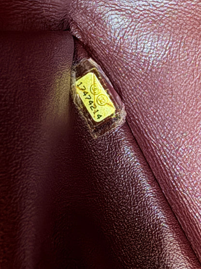 Pre-owned Chanel 2.55 Reissue Maxi 227 Black Calfskin Flap Bag