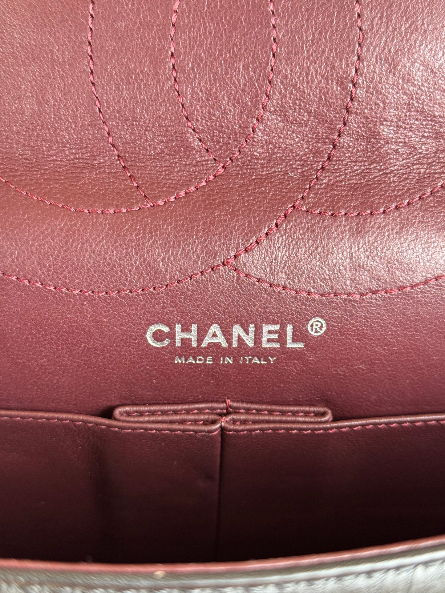 Pre-owned Chanel 2.55 Reissue Maxi 227 Black Calfskin Flap Bag