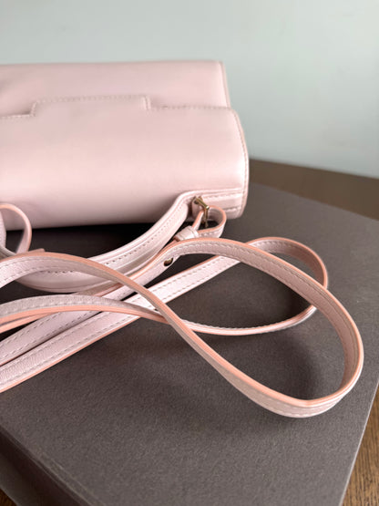 Pre-owned Delvaux Tempête PM Nude Rose Calfskin Bag