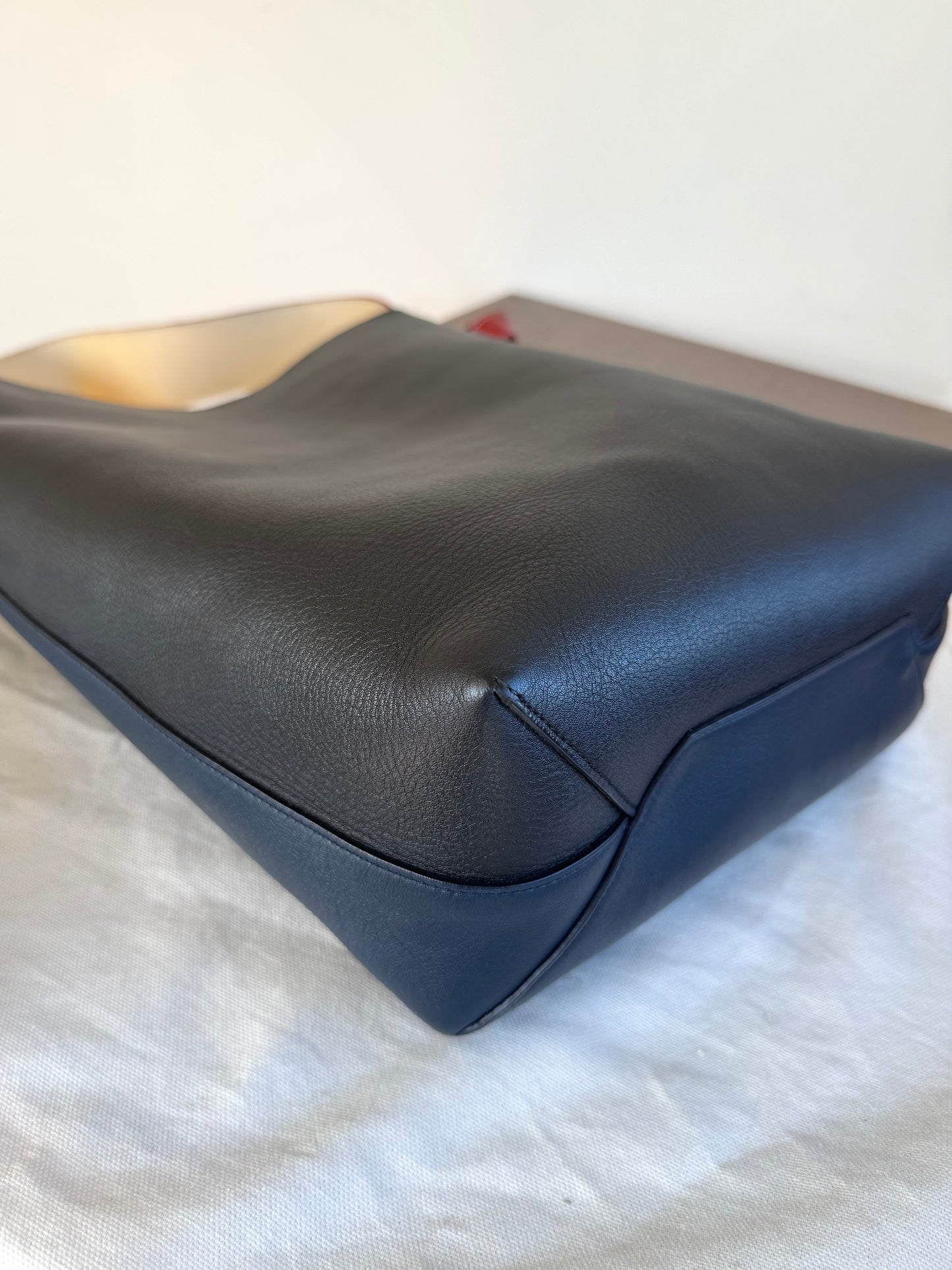 Pre-owned Céline Twisted Cabas Multicolor Leather Tote Bag