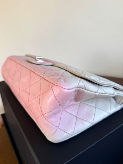 Pre-owned Chanel 2.55 Reissue Maxi 227 Rose Degrade Lambskin Flap Bag