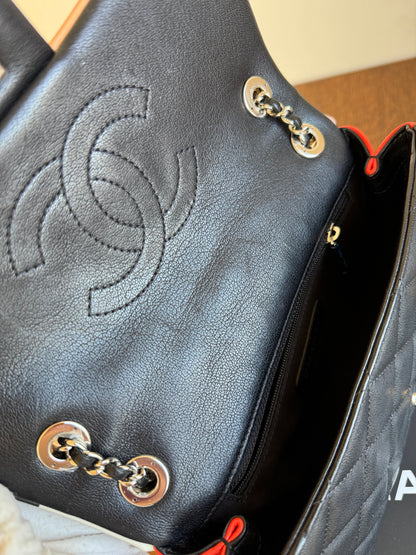 Pre-owner Chanel Timeless Small Cuba Color Lambskin Flap Bag