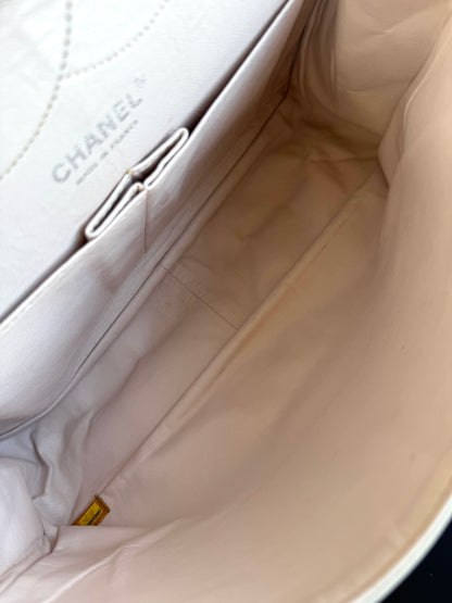 Pre-owned Chanel 2.55 Reissue Maxi 227 Rose Degrade Lambskin Flap Bag