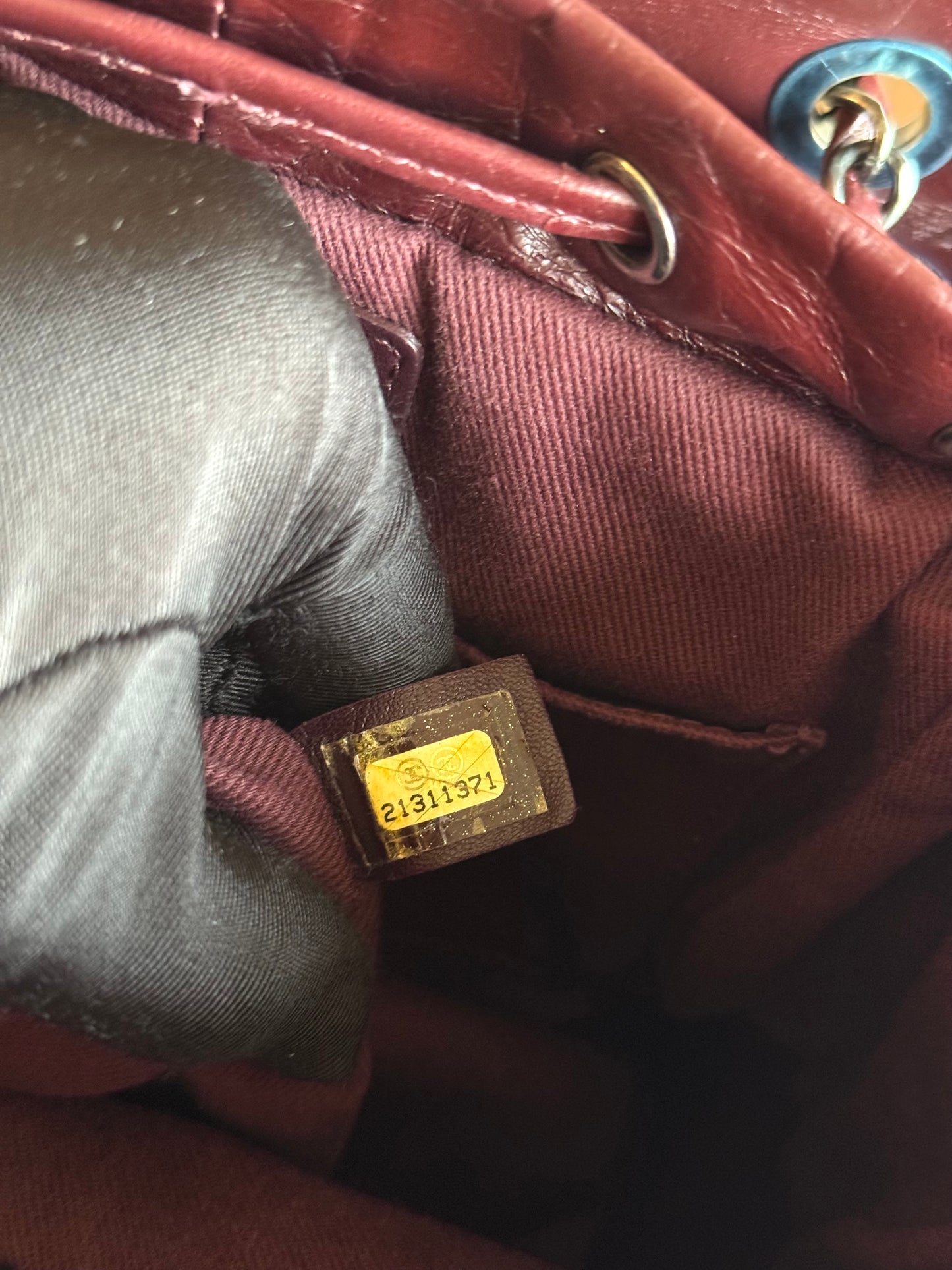 Chanel Paris-Salzburg Mountain Small Burgundy Leather Backpack