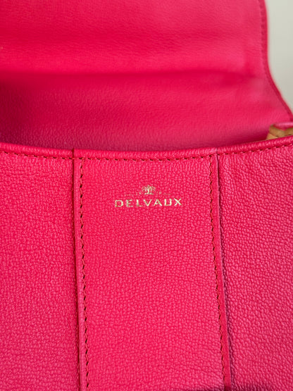 Pre-owned Delvaux Brillant Mini Pink Leather Bag