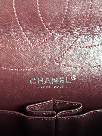 Pre-owned Chanel 2.55 Reissue Maxi 227 Black Calfskin Flap Bag