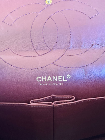 Pre-owned Chanel 2.55 Reissue Maxi 227 Black Calfskin Flap Bag