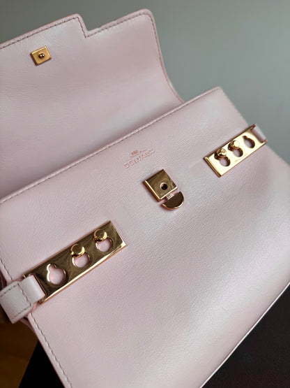 Pre-owned Delvaux Tempête PM Nude Rose Calfskin Bag