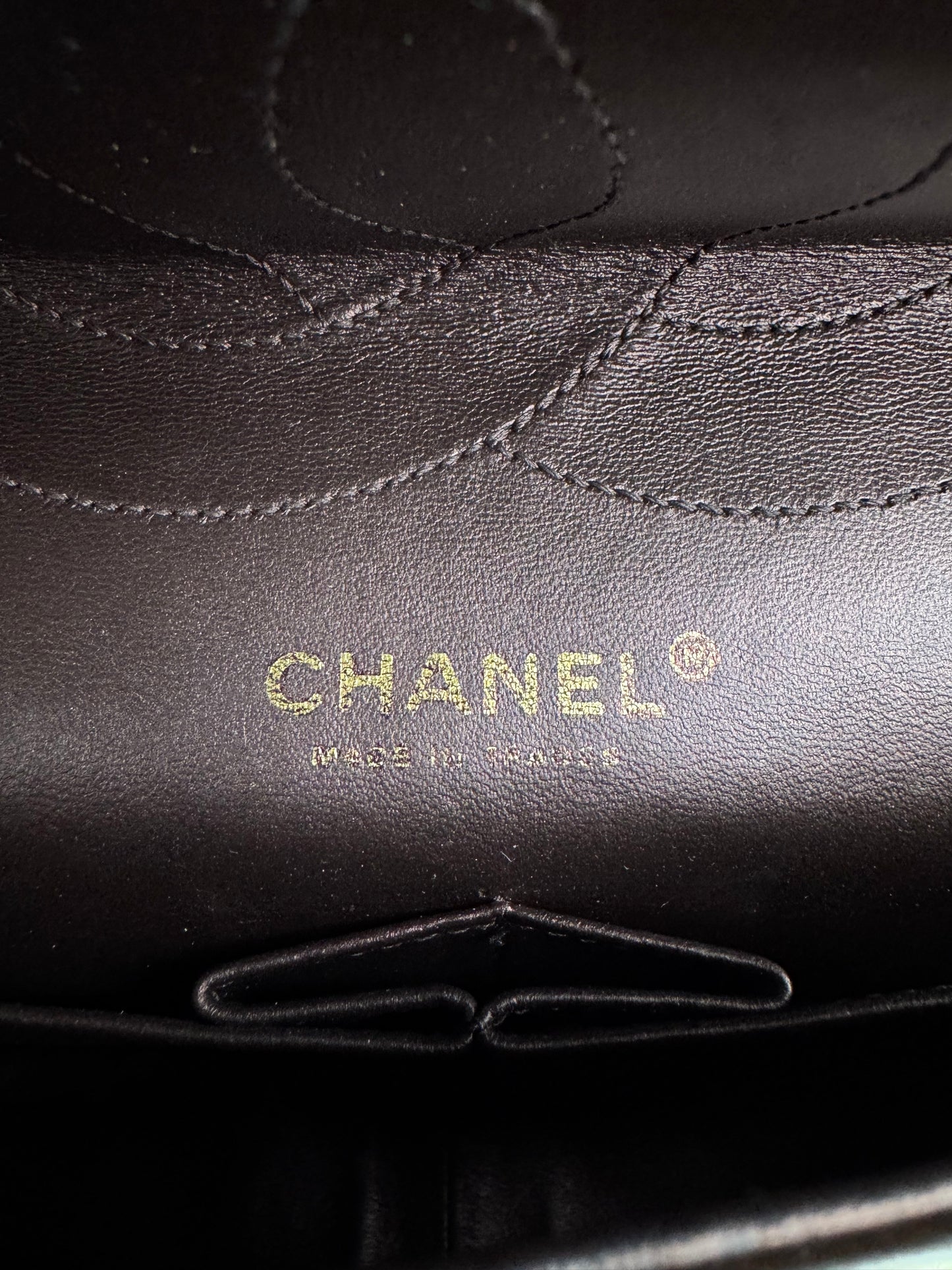 Pre-owned Chanel 2.55 Maxi Rose Gold Calfskin Leather Flap Bag
