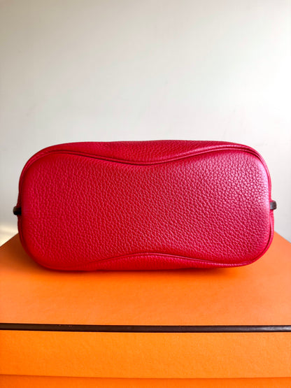 Pre-owned Hermès So Kelly 26 Red Togo Shoulder Bag
