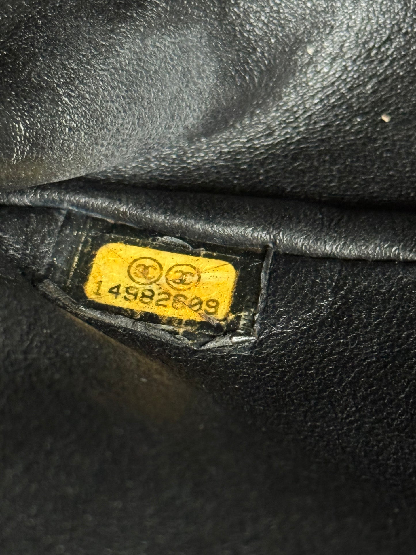 Pre-owned Chanel 2.55 Reissue Large 226 Black Gold Python Flap Bag