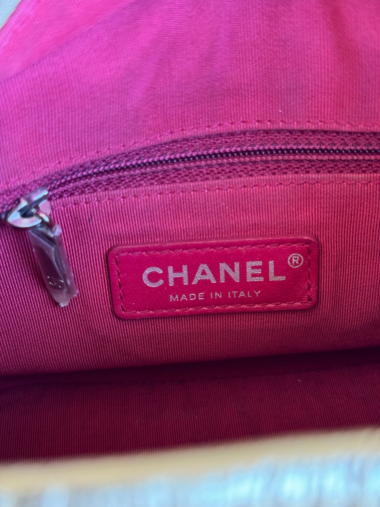 Pre-owned Chanel Gabrielle Small Gold Leather Hobo Bag