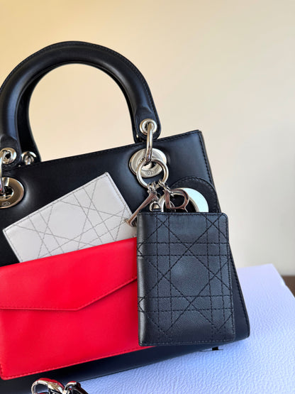 Pre-owned Dior Lady Dior Medium Pockets Multicolor Leather Bag