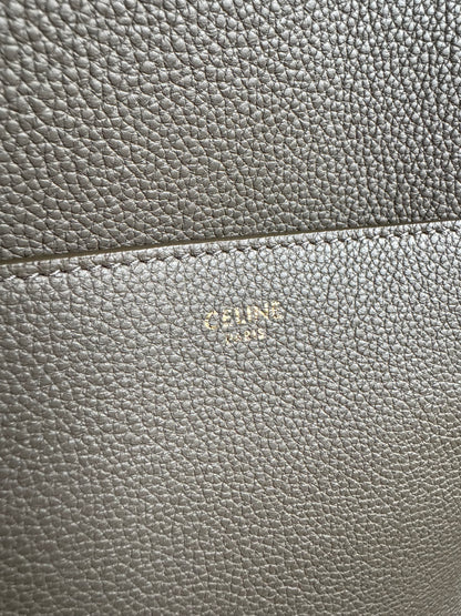 Pre-owned Céline Seau Sangle Taupe Leather Tote Bag
