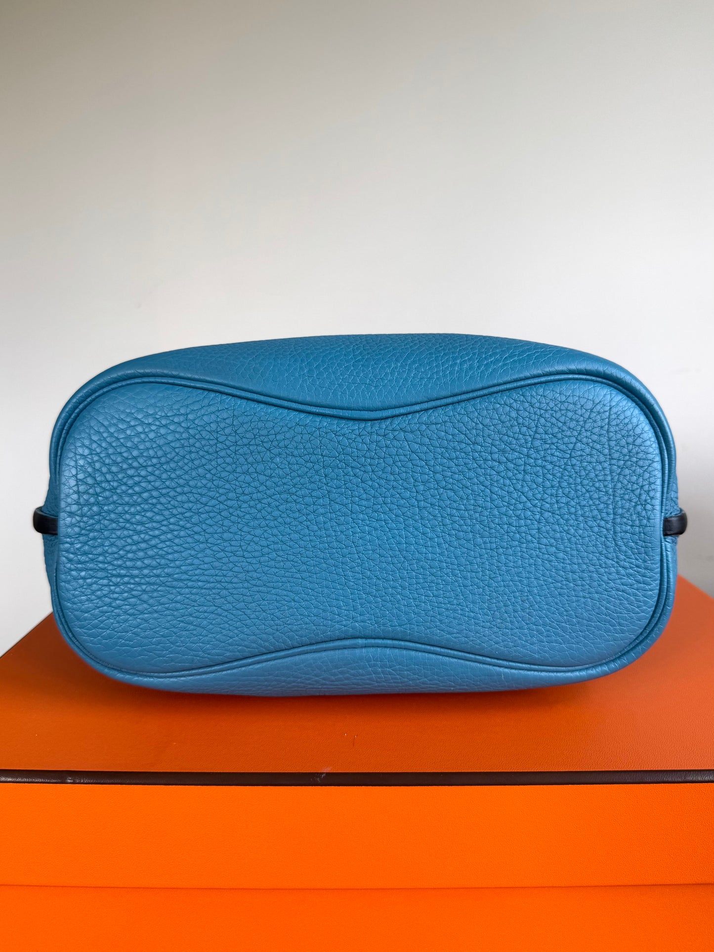 Pre-owned Hermès So Kelly 26 Blue Izmir Togo Shoulder Bag