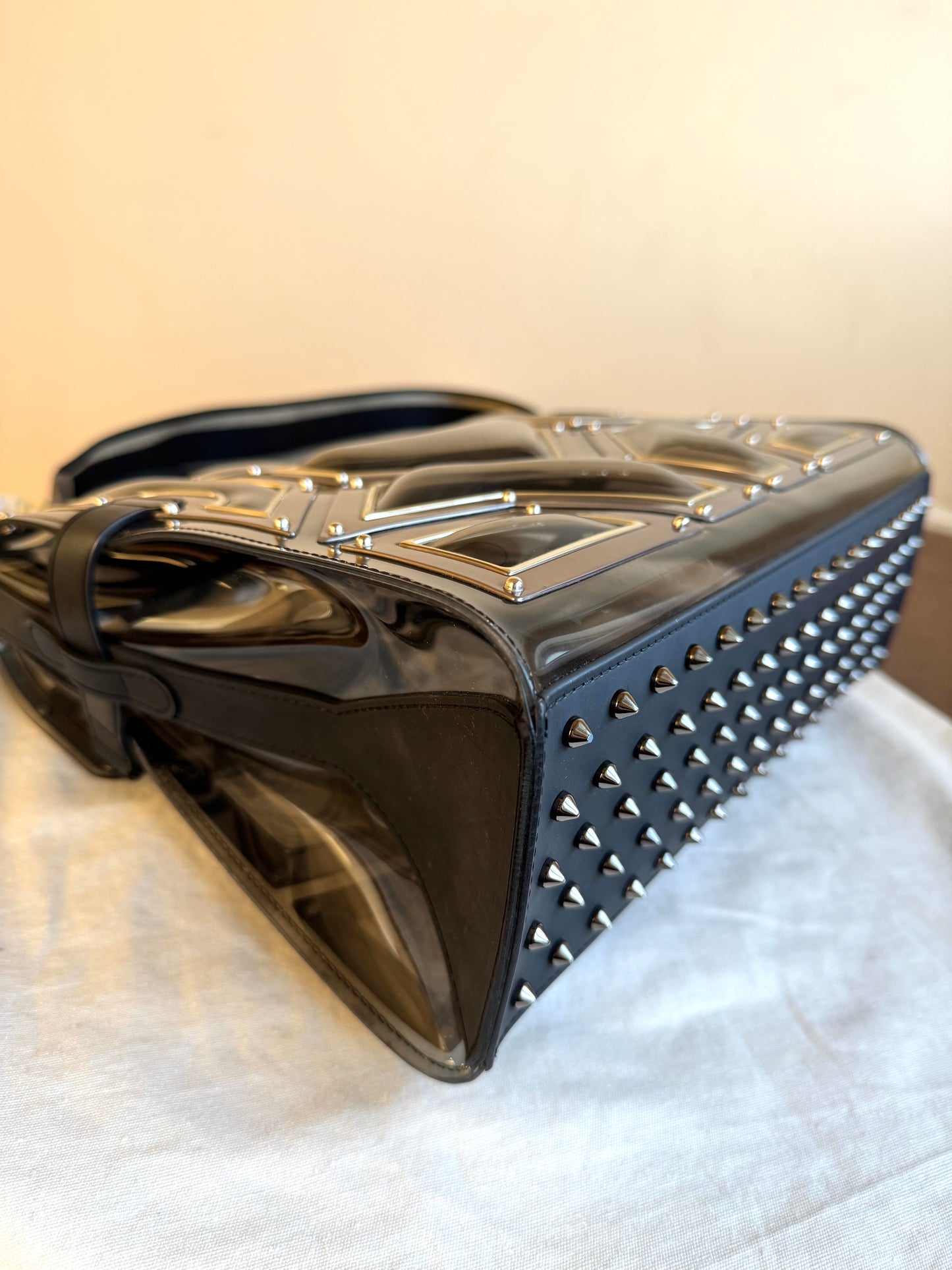 Pre-owned Delvaux Tempête Gladiator Metal Plastic Bag Limited Edition