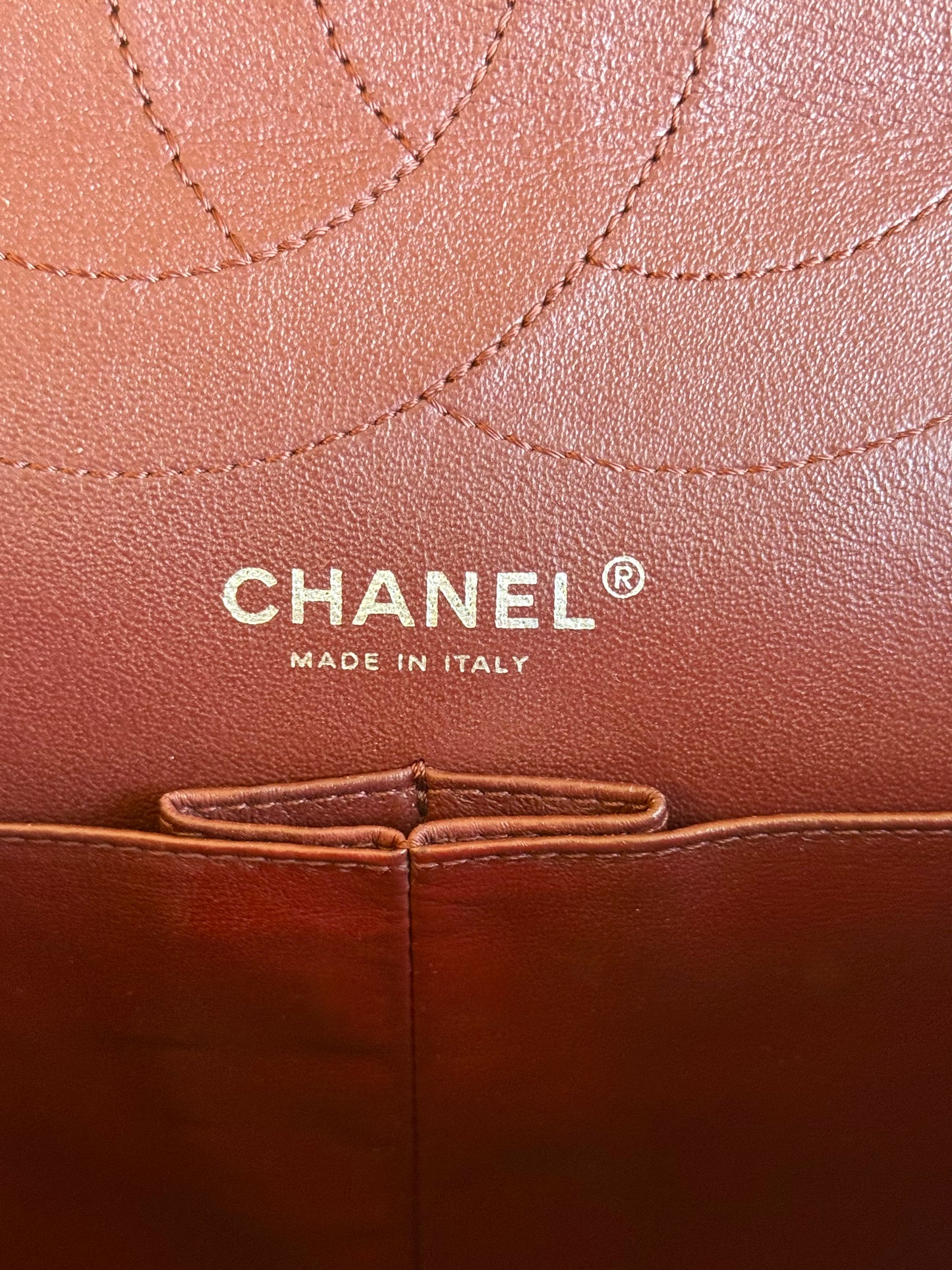 Pre-owned Chanel 2.55 Reissue Maxi 227 Burgundy Patent Leather Flap Bag