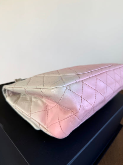 Pre-owned Chanel 2.55 Reissue Maxi 227 Rose Degrade Lambskin Flap Bag
