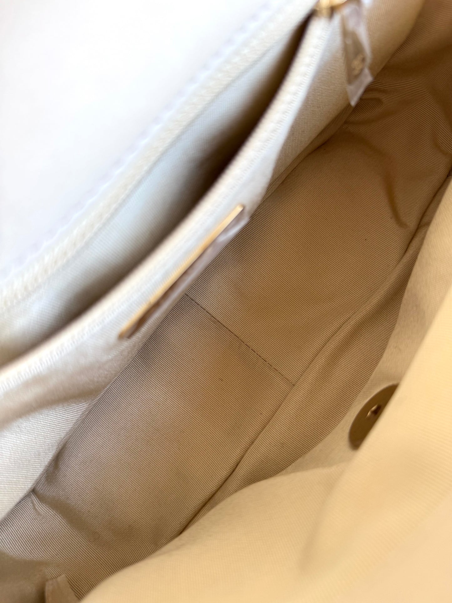 Pre-owned Chanel 19 Small Beige Lambskin Flap Bag
