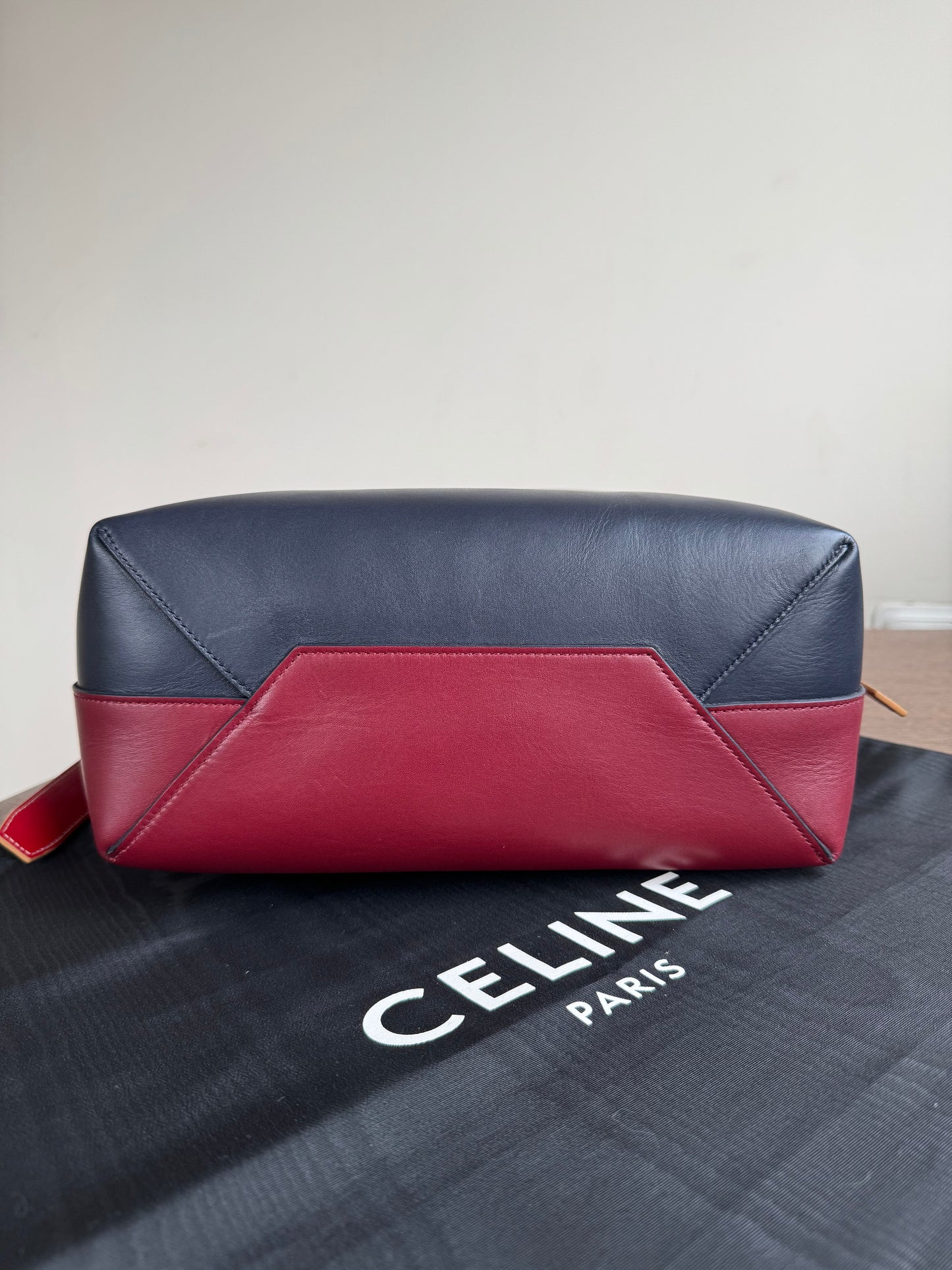 Pre-owned Céline Twisted Cabas Multicolor Leather Tote Bag