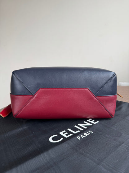 Pre-owned Céline Twisted Cabas Multicolor Leather Tote Bag