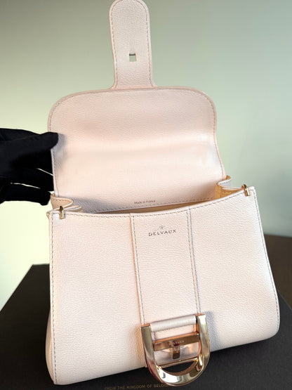 Pre-owned Delvaux Brillant Mini Light Rose Calfskin Bag