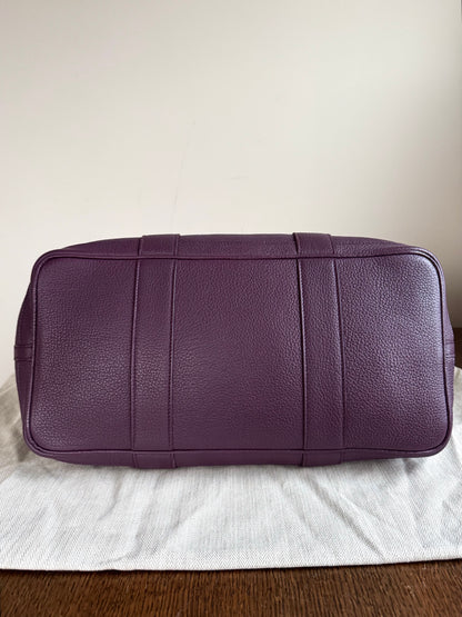 Pre-owned Hermès Garden Party 36 Purple Negonda Leather Tote Bag