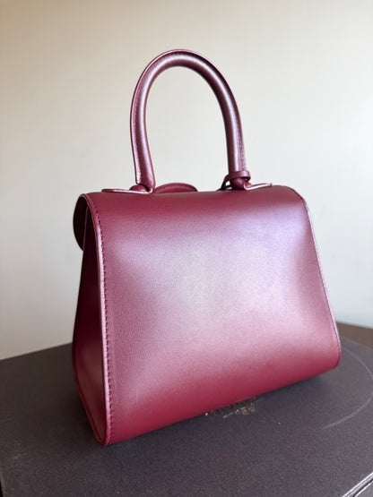 Pre-owned Delvaux Brillant Mini Burgundy Leather Bag