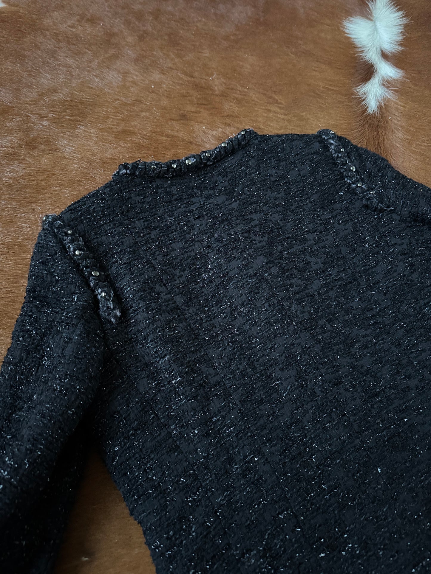 Pre-owned Chanel Paris Dallas Black Tweed Jacket