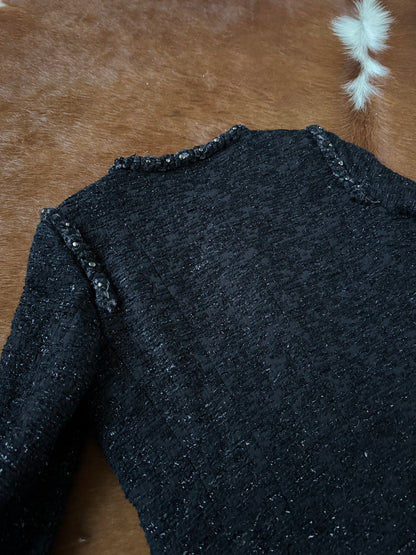 Pre-owned Chanel Paris Dallas Black Tweed Jacket