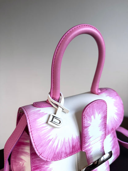 Pre-owned Delvaux Brillant Mini Flamingo Oeillet Leather Bag