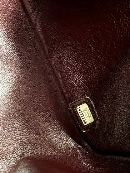 Pre-owned Chanel 2.55 Maxi 227 Black Leather Flap Bag