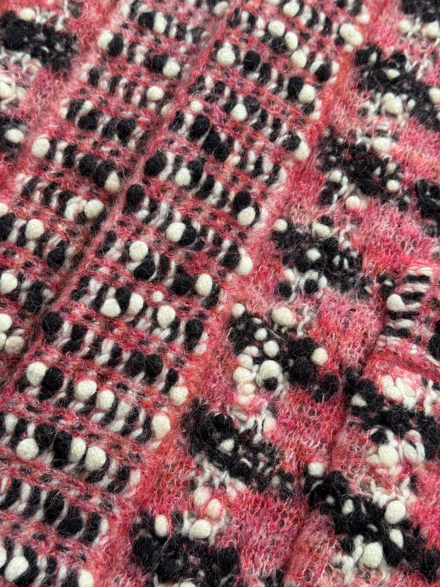 Pre-owned Chanel Paris-Salzburg Black Pink Wool Coat