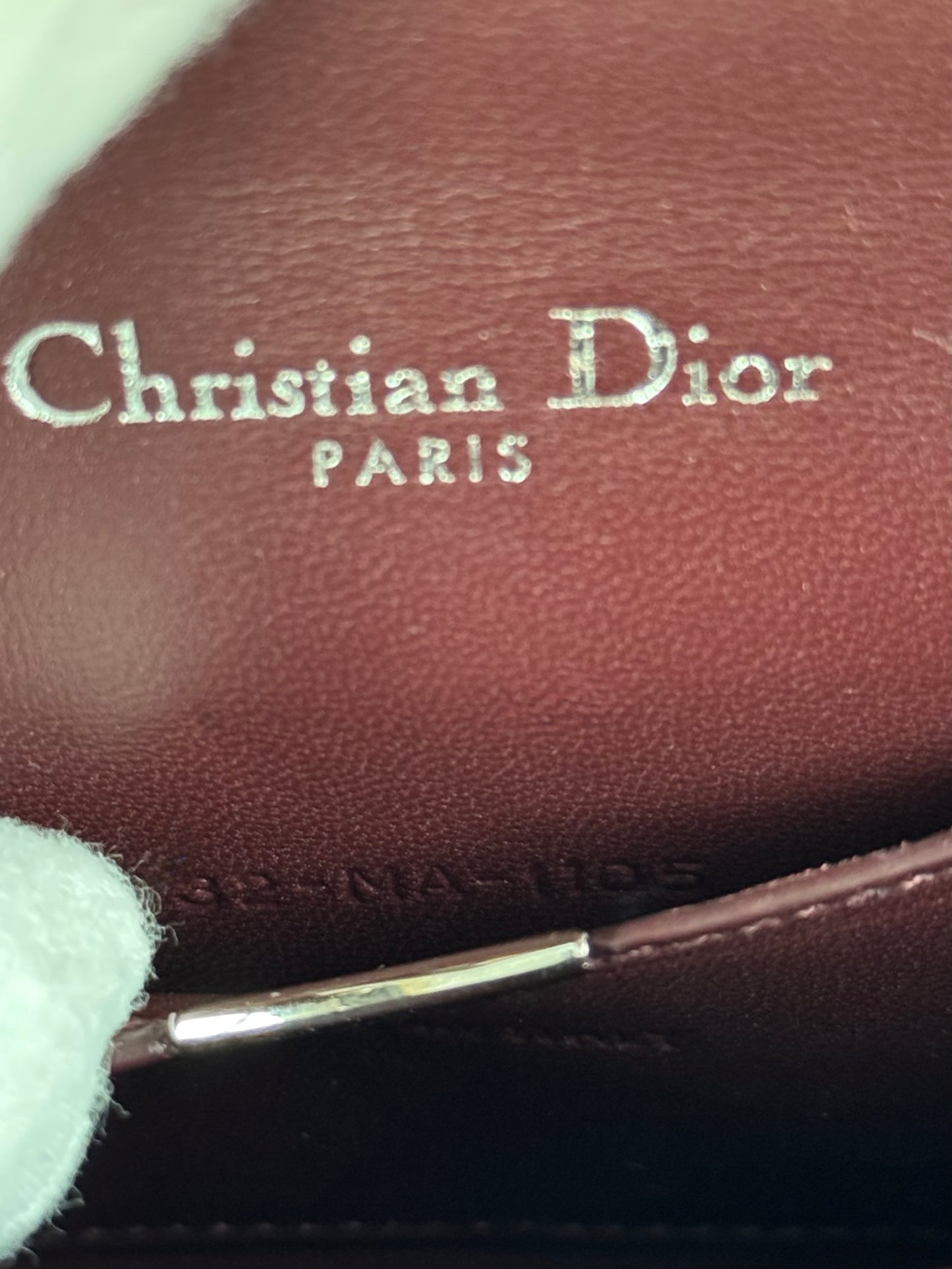 Pre-owned Dior Diorama Mini Metallic Rose Python Flap Bag