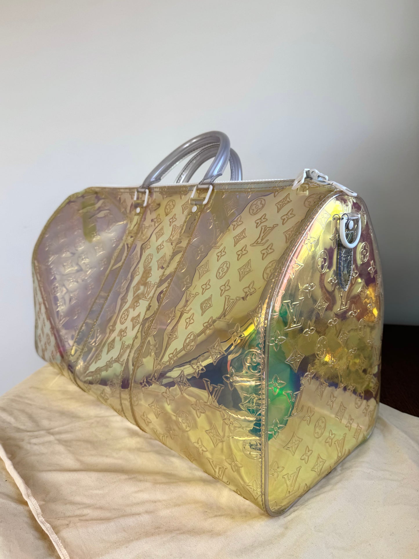 Pre-owned Louis Vuitton Keepall 50 Prism Multicolor Travel Bag