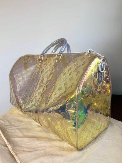 Pre-owned Louis Vuitton Keepall 50 Prism Multicolor Travel Bag