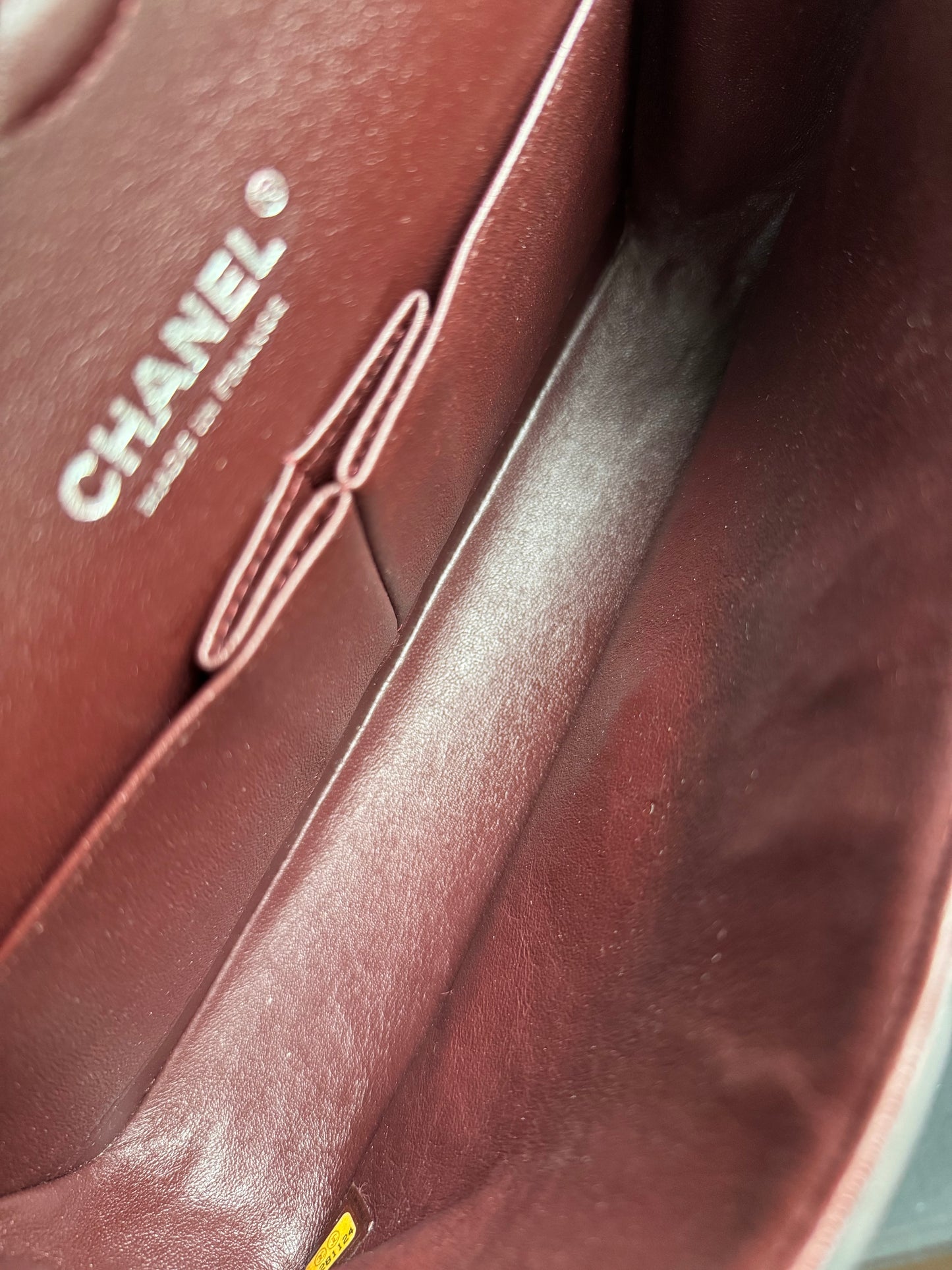 Pre-owned Chanel Timeless Classic Medium Black Lambskin Flap Bag