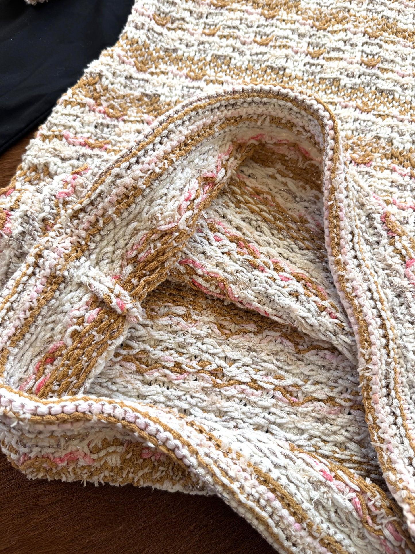 Pre-owned Chanel Paris-Cuba Caramello Tweed Dress